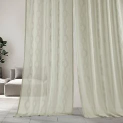 Cheapest ✔️ Exclusive Fabrics Vega Patterned Linen Sheer Curtain (1 Panel) Vega Charcoal ✨ -Exclusive Fabrics SHOP Exclusive Fabrics Vega Patterned Linen Sheer Curtain 281 Panel29 4