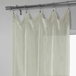 Cheapest ✔️ Exclusive Fabrics Vega Patterned Linen Sheer Curtain (1 Panel) Vega Charcoal ✨ -Exclusive Fabrics SHOP Exclusive Fabrics Vega Patterned Linen Sheer Curtain 281 Panel29 6