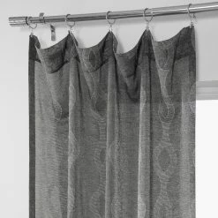 Cheapest ✔️ Exclusive Fabrics Vega Patterned Linen Sheer Curtain (1 Panel) Vega Charcoal ✨ -Exclusive Fabrics SHOP Exclusive Fabrics Vega Patterned Linen Sheer Curtain 281 Panel29 7