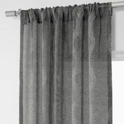 Cheapest ✔️ Exclusive Fabrics Vega Patterned Linen Sheer Curtain (1 Panel) Vega Charcoal ✨ -Exclusive Fabrics SHOP Exclusive Fabrics Vega Patterned Linen Sheer Curtain 281 Panel29 9