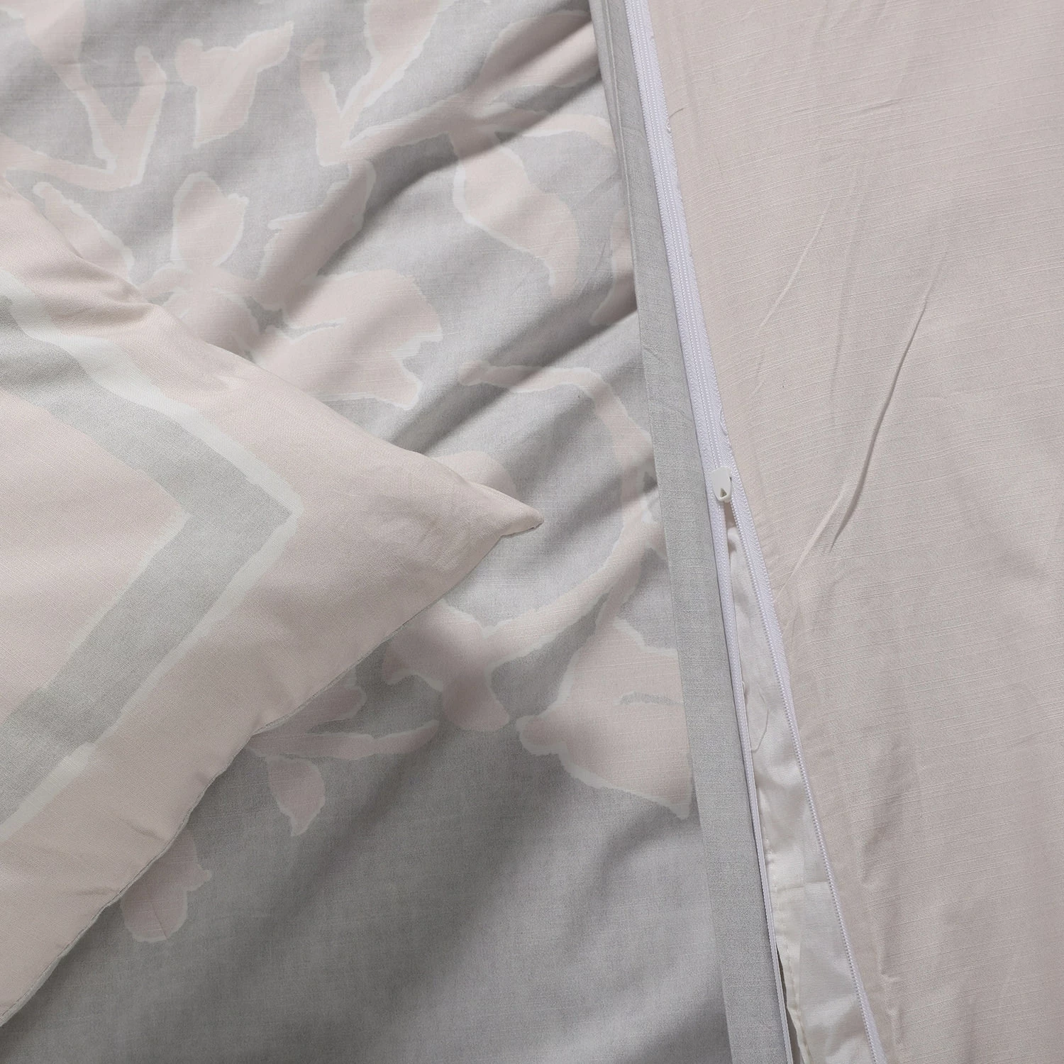 Coupon ๐ Exclusive Fabrics Villa Grey And Tan Cotton Percale Printed Reversible Duvet Cover Set ๐ 7 Coupon ๐ Exclusive Fabrics Villa Grey And Tan Cotton Percale Printed Reversible Duvet Cover Set ๐ - Image 5