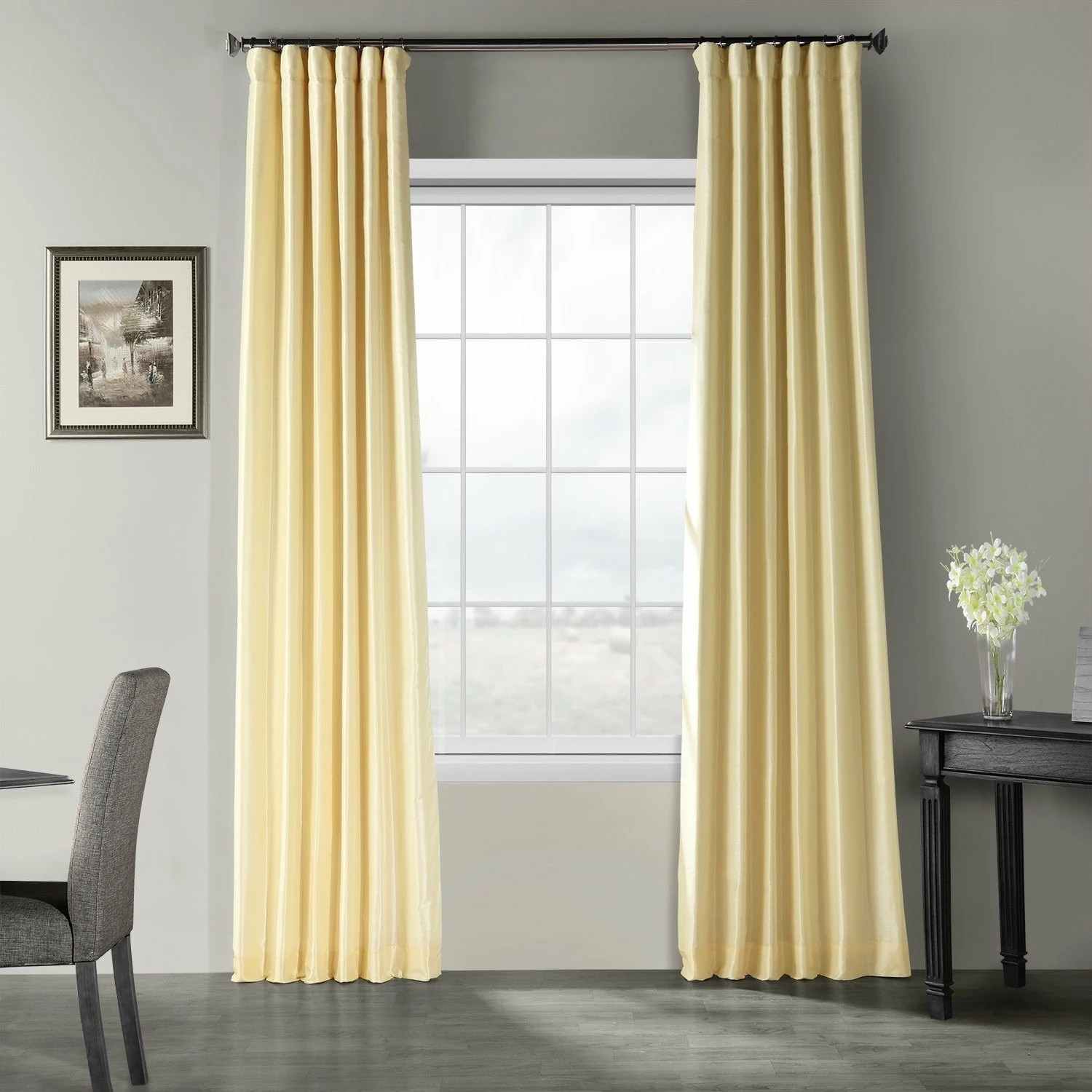 Budget 🌟 Exclusive Fabrics Ex. Fabrics Vintage Textured Faux Dupioni Silk Curtain (1 Panel) Copper Kettle ⌛ 16 Budget 🌟 Exclusive Fabrics Ex. Fabrics Vintage Textured Faux Dupioni Silk Curtain (1 Panel) Copper Kettle ⌛ - Image 14