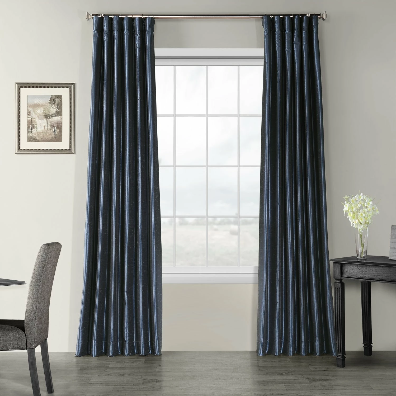 Budget 🌟 Exclusive Fabrics Ex. Fabrics Vintage Textured Faux Dupioni Silk Curtain (1 Panel) Copper Kettle ⌛ 7 Budget 🌟 Exclusive Fabrics Ex. Fabrics Vintage Textured Faux Dupioni Silk Curtain (1 Panel) Copper Kettle ⌛ - Image 5