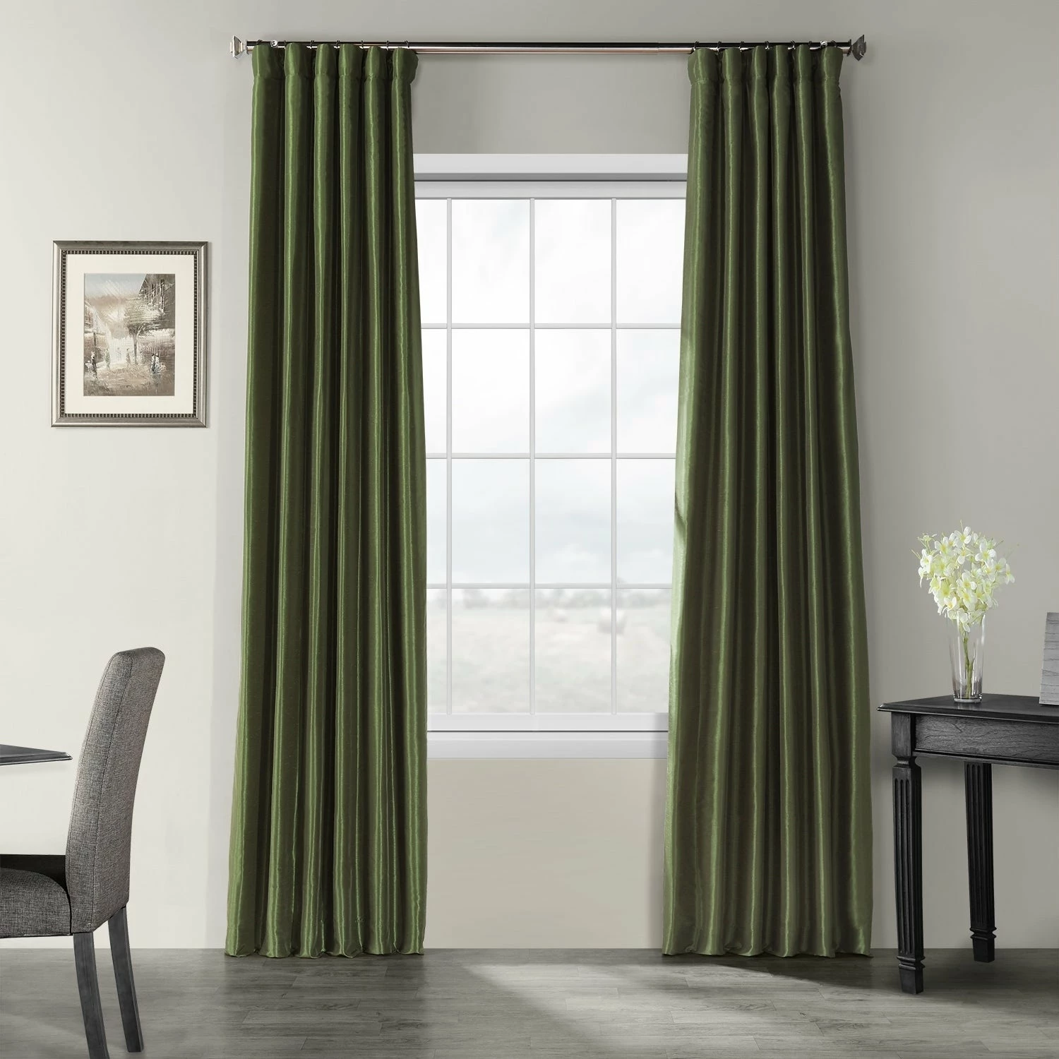 Budget 🌟 Exclusive Fabrics Ex. Fabrics Vintage Textured Faux Dupioni Silk Curtain (1 Panel) Copper Kettle ⌛ 13 Budget 🌟 Exclusive Fabrics Ex. Fabrics Vintage Textured Faux Dupioni Silk Curtain (1 Panel) Copper Kettle ⌛ - Image 11