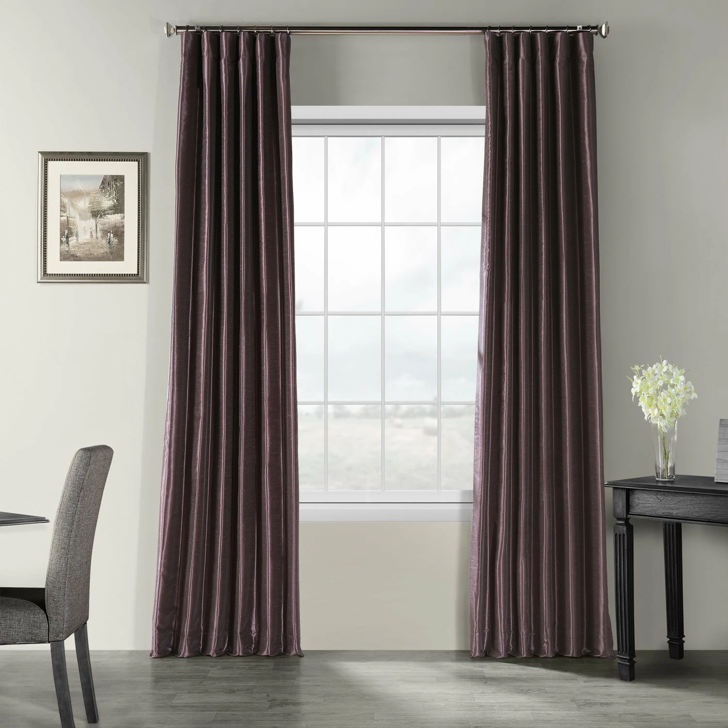 Budget 🌟 Exclusive Fabrics Ex. Fabrics Vintage Textured Faux Dupioni Silk Curtain (1 Panel) Copper Kettle ⌛ 10 Budget 🌟 Exclusive Fabrics Ex. Fabrics Vintage Textured Faux Dupioni Silk Curtain (1 Panel) Copper Kettle ⌛ - Image 8