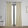 Promo 🎁 Exclusive Fabrics Vintage Thermal Cross Linen Weave Max Blackout Grommet Curtain (1 Panel) Starlight Off White 👏 -Exclusive Fabrics SHOP Exclusive Fabrics Vintage Thermal Cross Linen Weave Max Blackout Grommet Curtain 281 Panel29