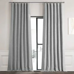 Best Sale 🧨 Exclusive Fabrics Vista Grey Bellino Blackout Curtain Panel (1 Panel) ✨