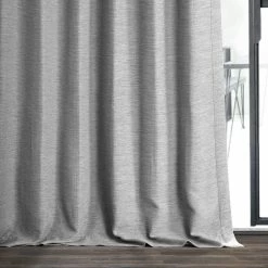 Best Sale 🧨 Exclusive Fabrics Vista Grey Bellino Blackout Curtain Panel (1 Panel) ✨ -Exclusive Fabrics SHOP Exclusive Fabrics Vista Grey Bellino Blackout Curtain Panel 5