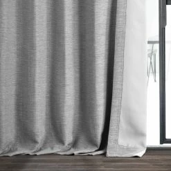 Best Sale 🧨 Exclusive Fabrics Vista Grey Bellino Blackout Curtain Panel (1 Panel) ✨ -Exclusive Fabrics SHOP Exclusive Fabrics Vista Grey Bellino Blackout Curtain Panel 7