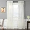 New ✔️ Exclusive Fabrics Voile Poly Sheer Curtain Panel Pair (2 Panels) Off-white 🛒 -Exclusive Fabrics SHOP Exclusive Fabrics Voile Poly Sheer Curtain Panel Pair 9b7a1910 c6fe 45cf befc e4b45add8018