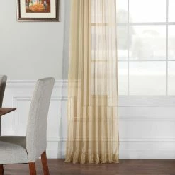 New ✔️ Exclusive Fabrics Voile Poly Sheer Curtain Panel Pair (2 Panels) Off-white 🛒 -Exclusive Fabrics SHOP Exclusive Fabrics Voile Poly Sheer Curtain Panel Pair 9bab811e 6a7b 41c3 ab3c 2509b7772d62