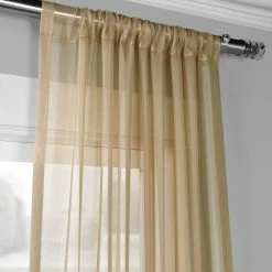 New ✔️ Exclusive Fabrics Voile Poly Sheer Curtain Panel Pair (2 Panels) Off-white 🛒 -Exclusive Fabrics SHOP Exclusive Fabrics Voile Poly Sheer Curtain Panel Pair b7b3c9fe 9b79 46ae aefe d85845ee1fd2