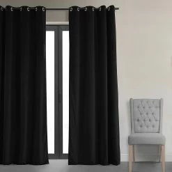 Discount ๐ Exclusive Fabrics Warm Black Grommet Velvet Blackout Curtain (1 Panel) ๐คฉ 12 Discount ๐ Exclusive Fabrics Warm Black Grommet Velvet Blackout Curtain (1 Panel) ๐คฉ -Exclusive Fabrics SHOP Exclusive Fabrics Warm Black Grommet Velvet Blackout Curtain 281 Panel29 2