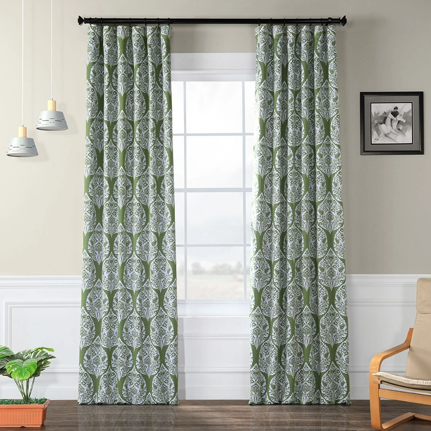 Coupon ๐ฅฐ Exclusive Fabrics Woodcut Room Darkening Curtain Panel Pair (2 Panels) Woodcut Blue ๐ 14 Coupon ๐ฅฐ Exclusive Fabrics Woodcut Room Darkening Curtain Panel Pair (2 Panels) Woodcut Blue ๐ - Image 12