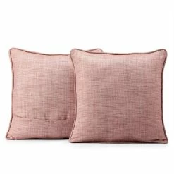Buy 😍 Exclusive Fabrics Yarn Dyed Designer Faux Raw Textured Silk Cushion Cover (Set Of 2) Linen Tan 🤩 -Exclusive Fabrics SHOP Exclusive Fabrics Yarn Dyed Designer Faux Raw Textured Silk Cushion Cover Pair 4
