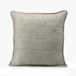 Buy 😍 Exclusive Fabrics Yarn Dyed Designer Faux Raw Textured Silk Cushion Cover (Set Of 2) Linen Tan 🤩 -Exclusive Fabrics SHOP Exclusive Fabrics Yarn Dyed Designer Faux Raw Textured Silk Cushion Cover Pair 9