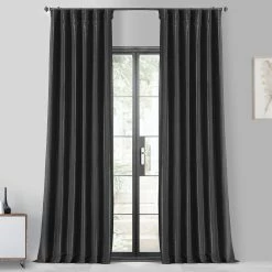 Cheap 👍 Exclusive Fabrics Ex. Fabrics Faux Silk Taffeta Solid Blkout Curtain (1 Panel) Eggshell 🔔 20 Cheap 👍 Exclusive Fabrics Ex. Fabrics Faux Silk Taffeta Solid Blkout Curtain (1 Panel) Eggshell 🔔 -Exclusive Fabrics SHOP Faux Silk Taffeta Solid Blackout Single Curtain Panel 3