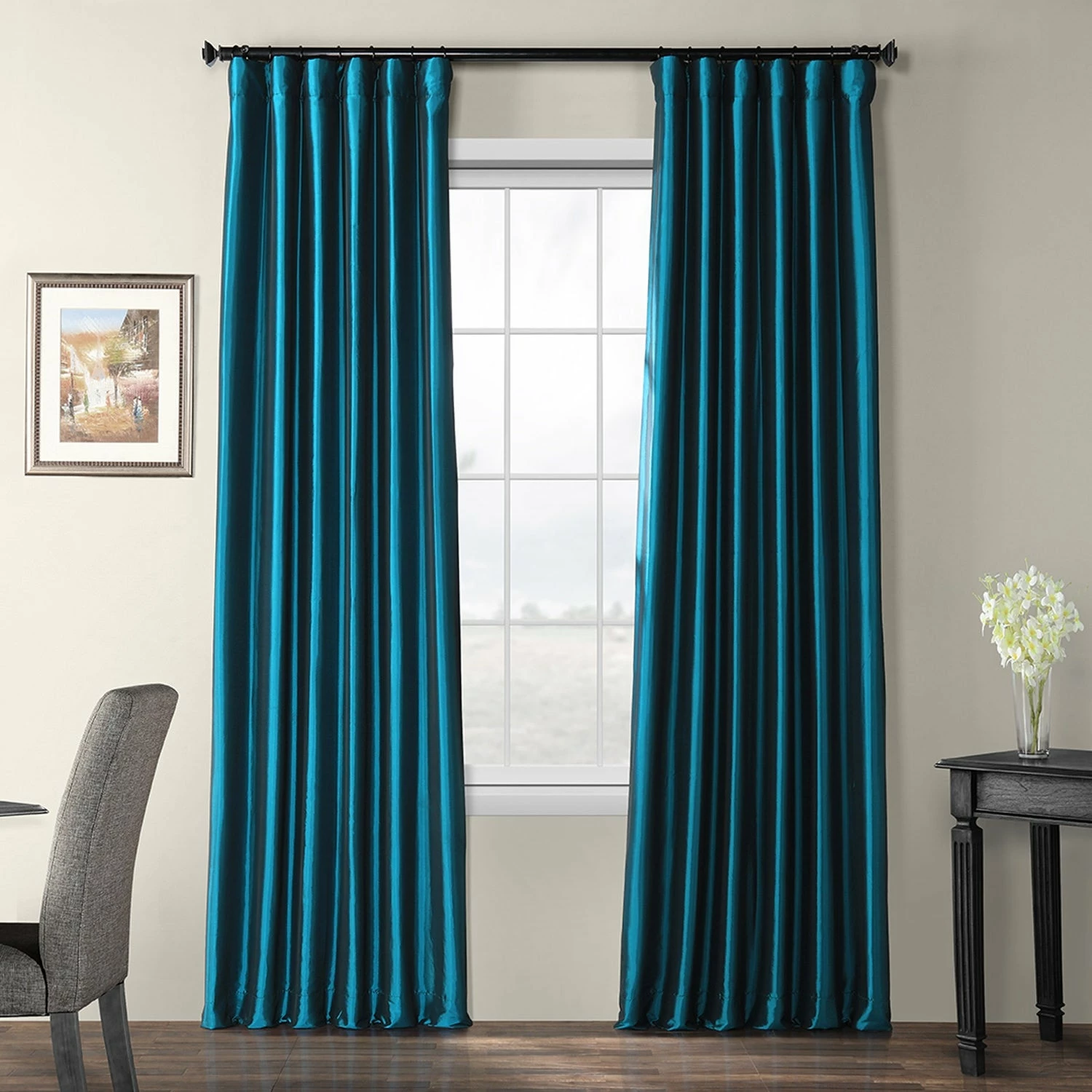 Cheap 👍 Exclusive Fabrics Ex. Fabrics Faux Silk Taffeta Solid Blkout Curtain (1 Panel) Eggshell 🔔 10 Cheap 👍 Exclusive Fabrics Ex. Fabrics Faux Silk Taffeta Solid Blkout Curtain (1 Panel) Eggshell 🔔 - Image 8