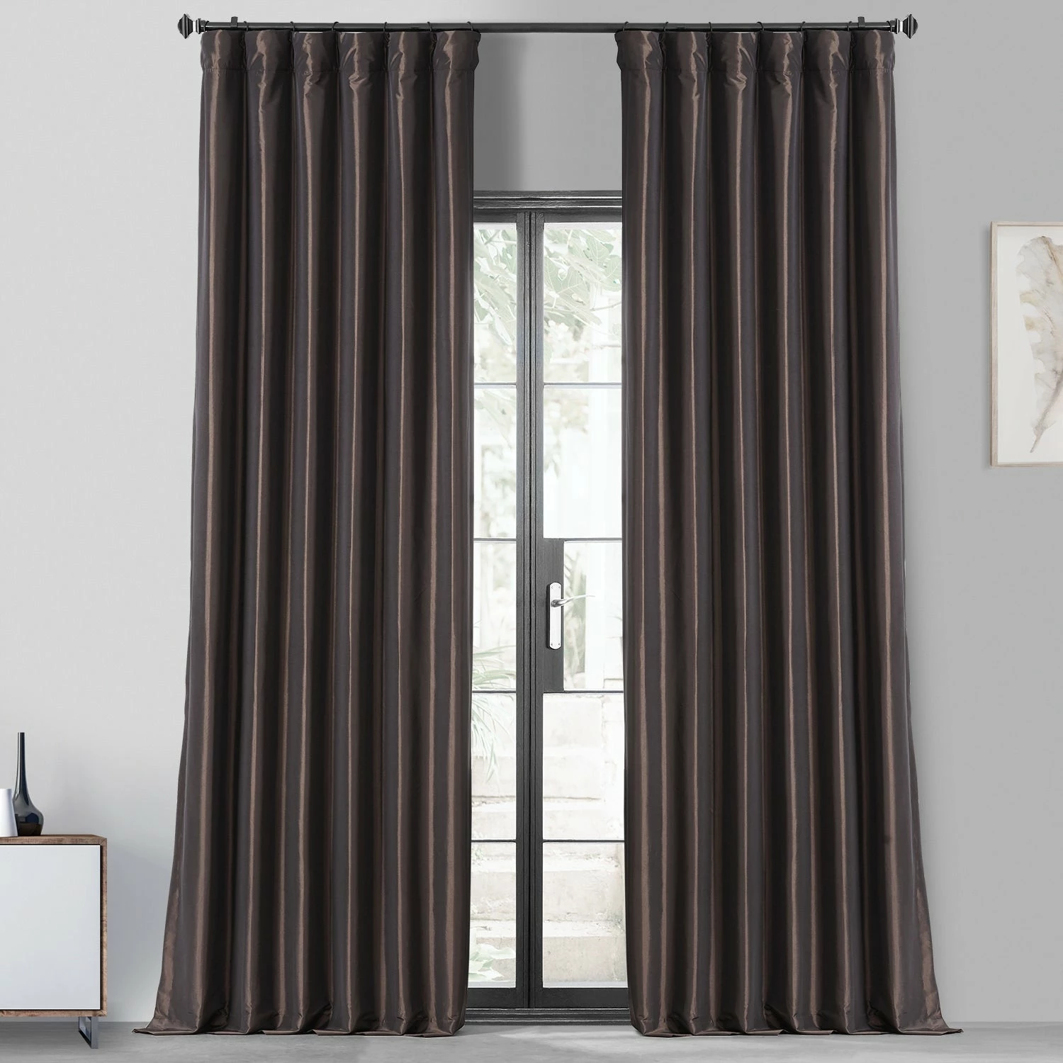 Cheap 👍 Exclusive Fabrics Ex. Fabrics Faux Silk Taffeta Solid Blkout Curtain (1 Panel) Eggshell 🔔 3 Cheap 👍 Exclusive Fabrics Ex. Fabrics Faux Silk Taffeta Solid Blkout Curtain (1 Panel) Eggshell 🔔