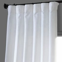 Exclusive Fabrics SHOP -Exclusive Fabrics SHOP Heavy Faux Linen Single Curtain Panel 1