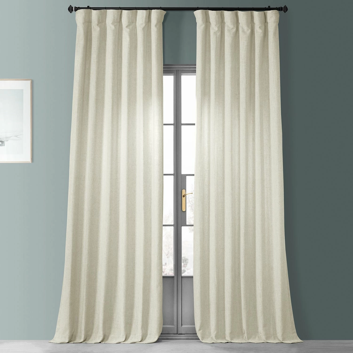 Cheapest ๐ฅฐ Exclusive Fabrics Heavy Faux Linen Single Curtain (1 Panel) Barley ๐ 11 Cheapest ๐ฅฐ Exclusive Fabrics Heavy Faux Linen Single Curtain (1 Panel) Barley ๐ - Image 9