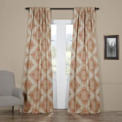 Outlet 🎉 Exclusive Fabrics Henna Room Darkening Curtain Pair (2 Panels) 😀