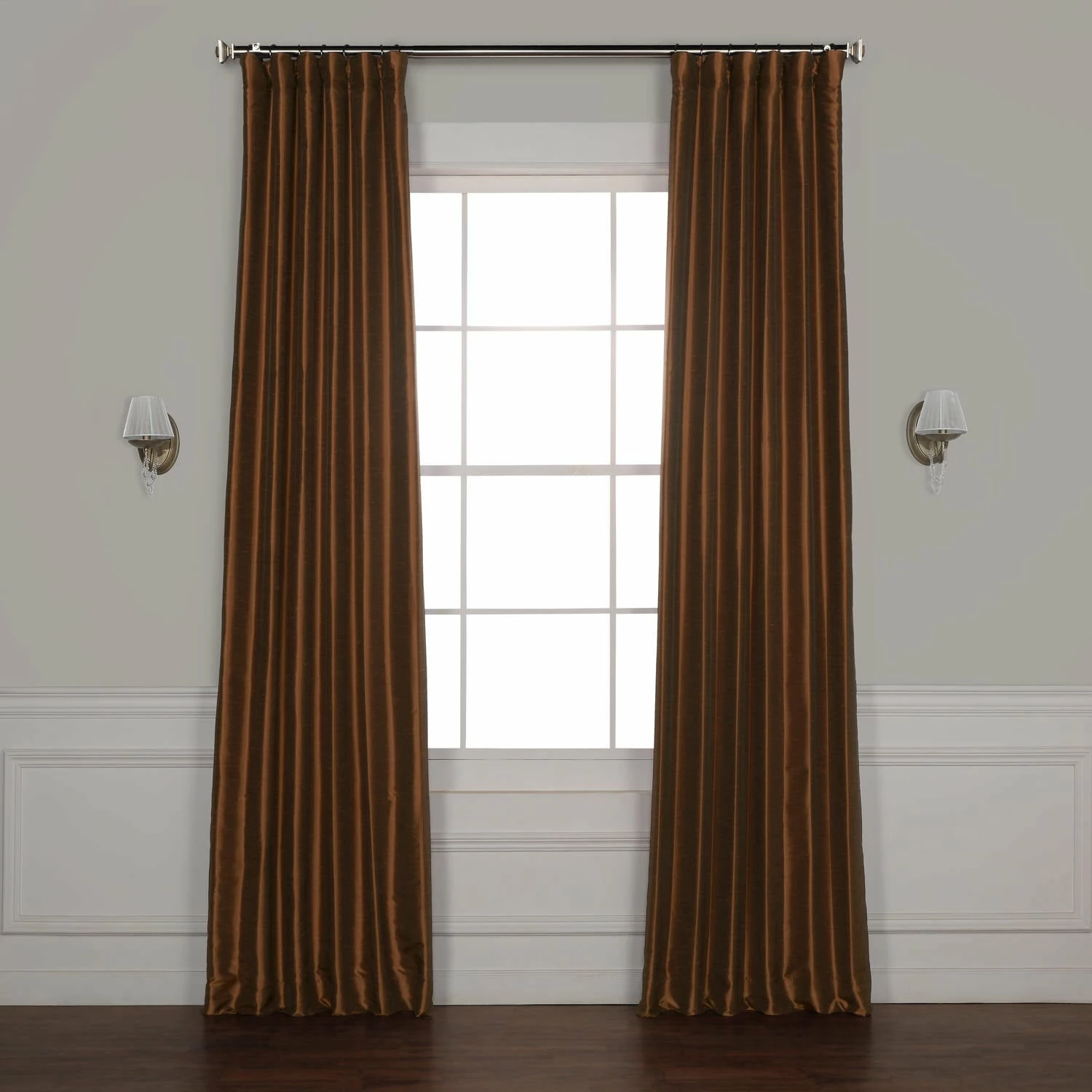 Best Sale ⌛ Exclusive Fabrics Blackout Textured Faux Dupioni Silk Curtain Panel Ruby ✨ 17 Best Sale ⌛ Exclusive Fabrics Blackout Textured Faux Dupioni Silk Curtain Panel Ruby ✨ - Image 15